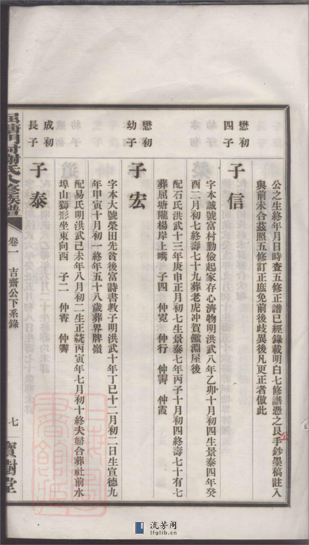 醴陵屈塘门村谢氏八修族谱 - 第15页预览图