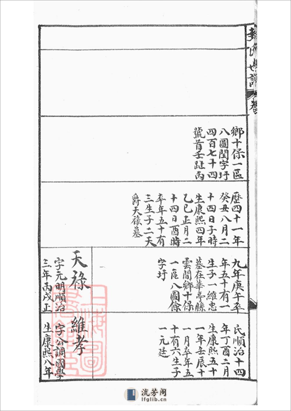 封氏世谱：不分卷：[上海松江] - 第9页预览图