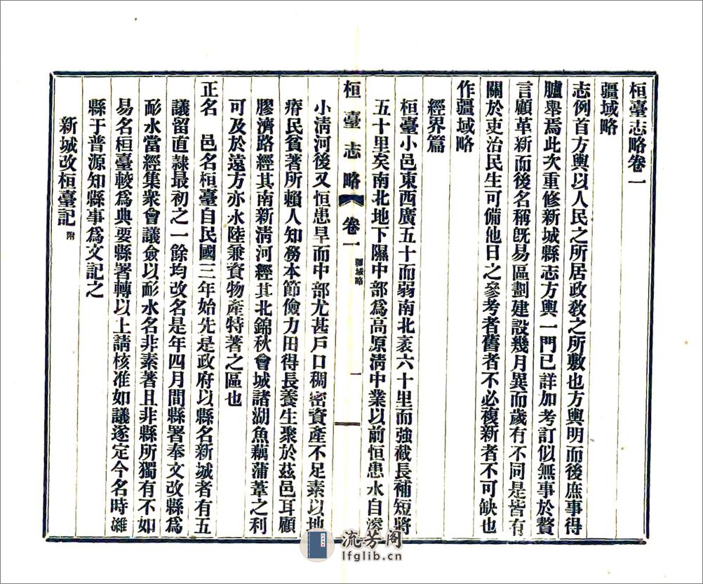 桓台志略（民国） - 第4页预览图