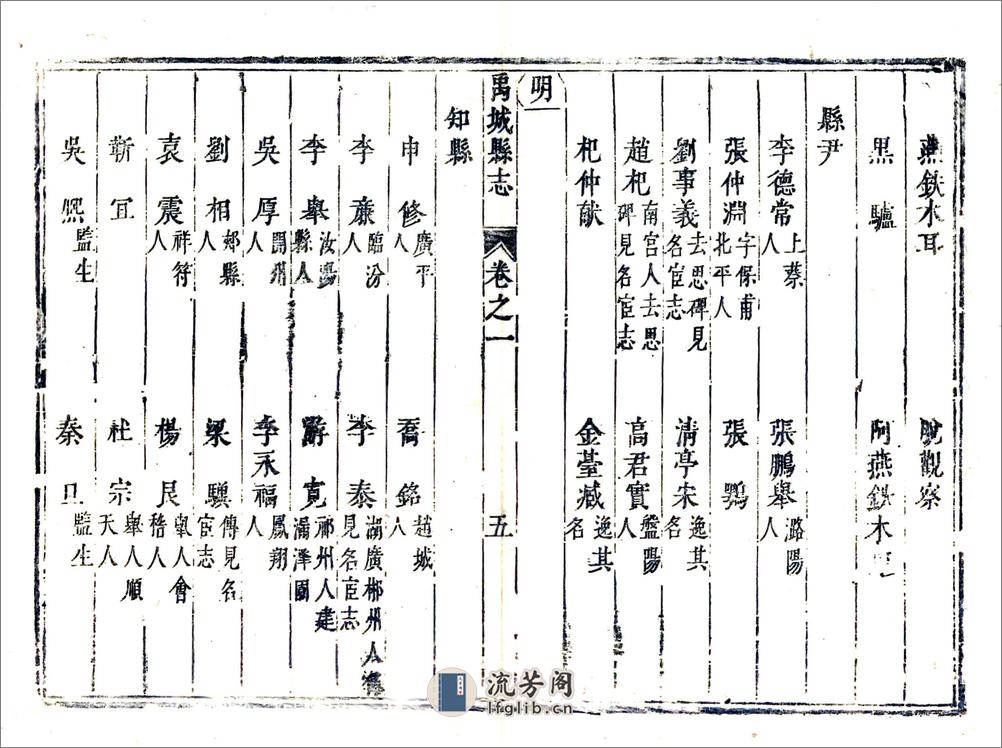 禹城县志（康熙） - 第15页预览图