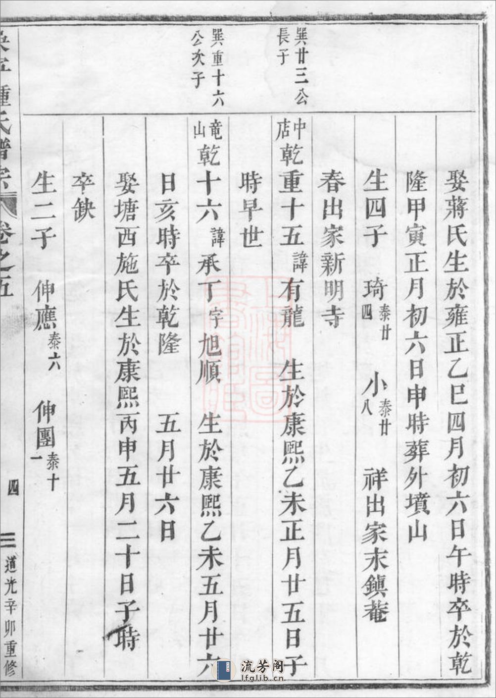 吴宁钟氏宗谱 - 第8页预览图