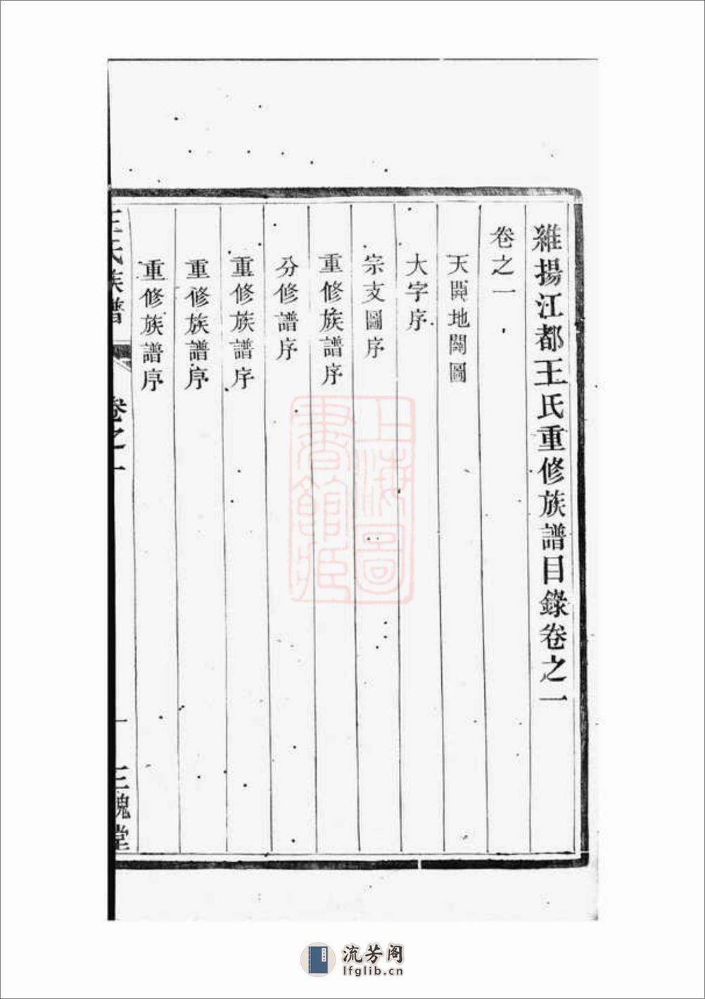 维扬江都王氏重修族谱：四卷 - 第15页预览图