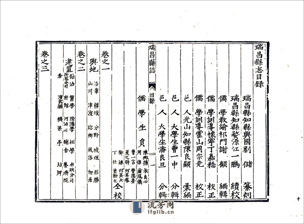 瑞昌县志（隆庆） - 第12页预览图