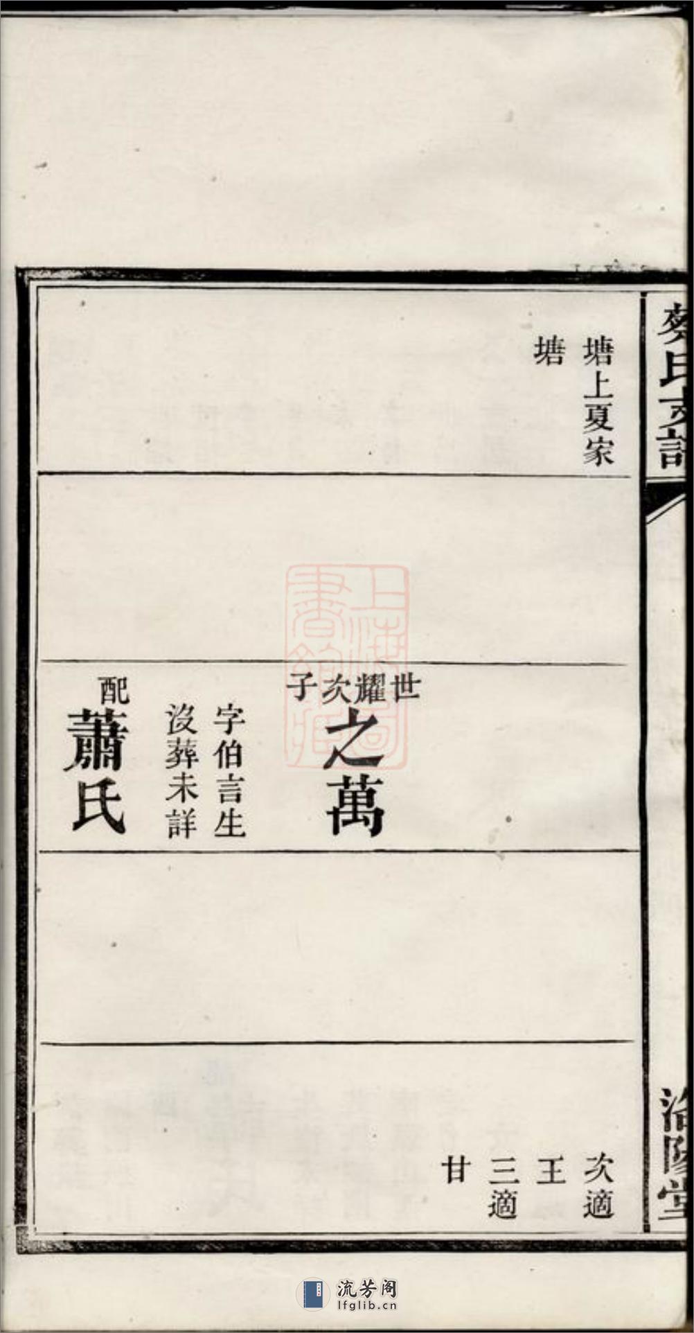 湘阴蔡氏支谱 - 第12页预览图