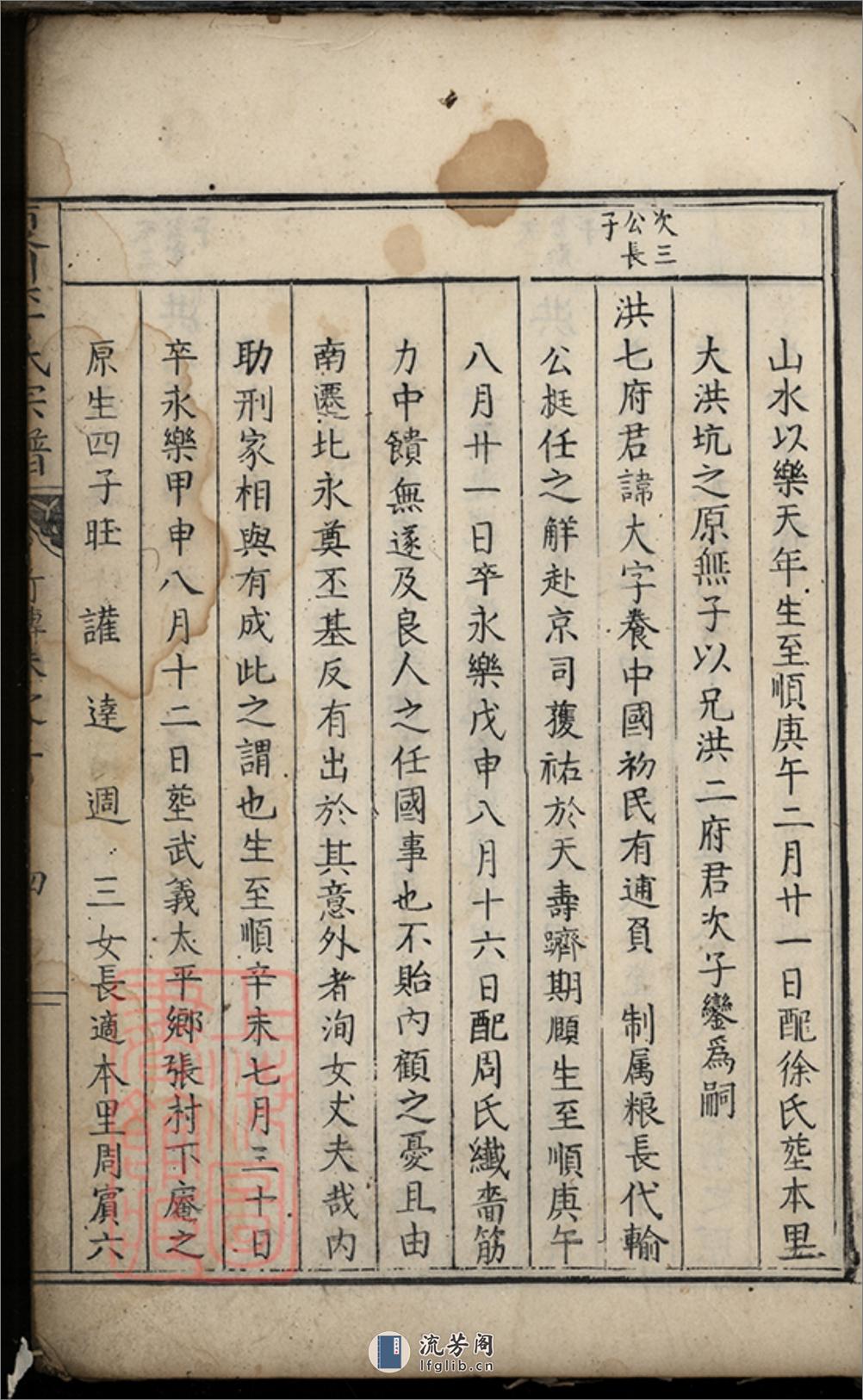夏川李氏宗谱：[桐庐] - 第12页预览图