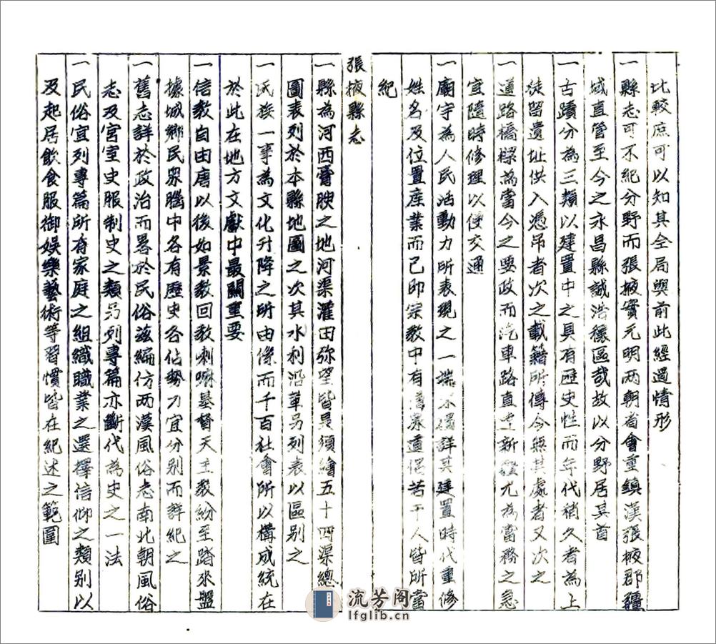 新修张掖县志（民国油印本） - 第9页预览图