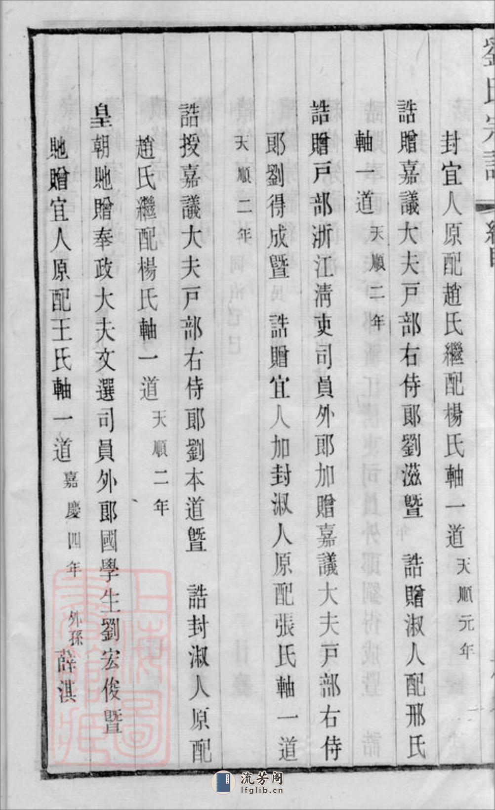 刘氏宗谱：二十六卷，首一卷，末一卷：[江阴] - 第15页预览图