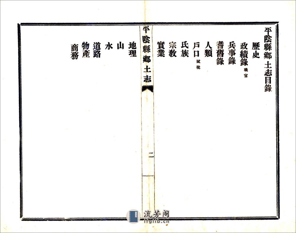 平阴县志乡土志（光绪） - 第2页预览图