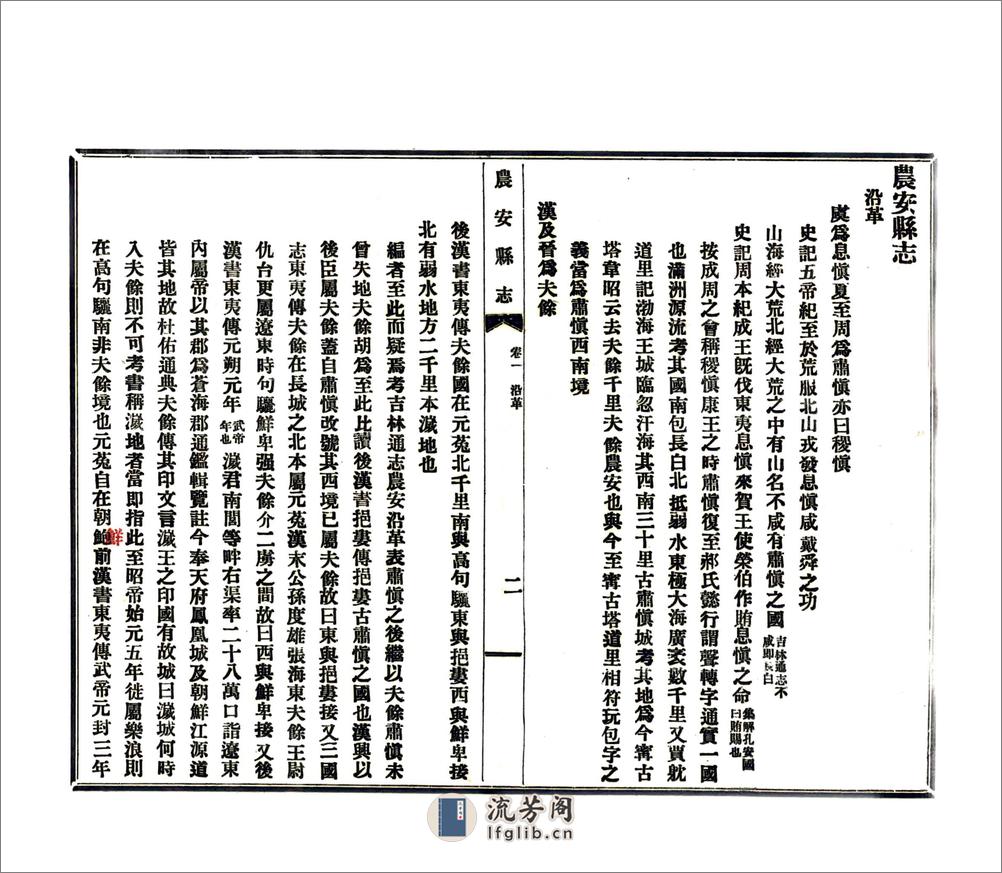 农安县志（民国） - 第20页预览图