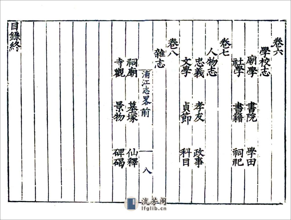 浦江志略（嘉靖） - 第9页预览图