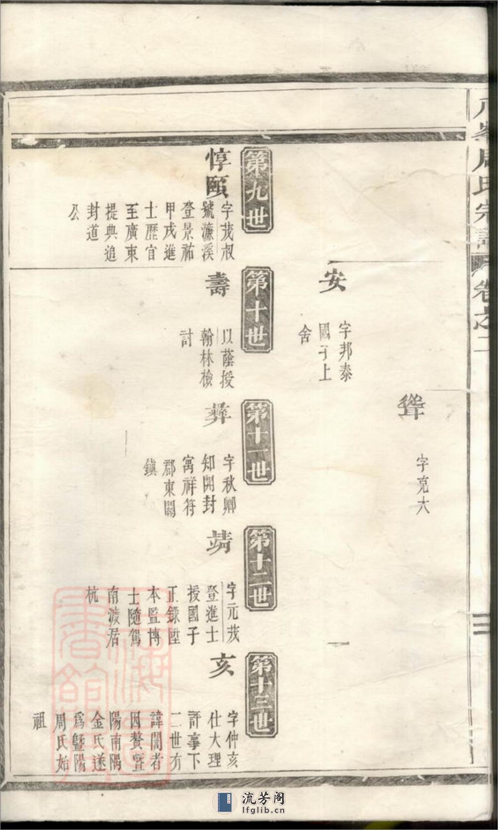 义乌八峰周氏宗谱 - 第12页预览图