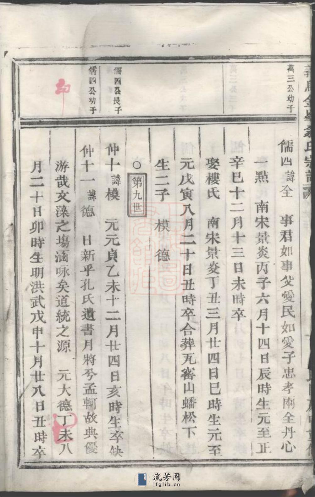 义乌金峰翁氏宗谱 - 第11页预览图