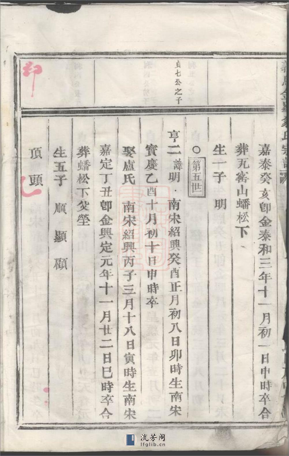 义乌金峰翁氏宗谱 - 第7页预览图