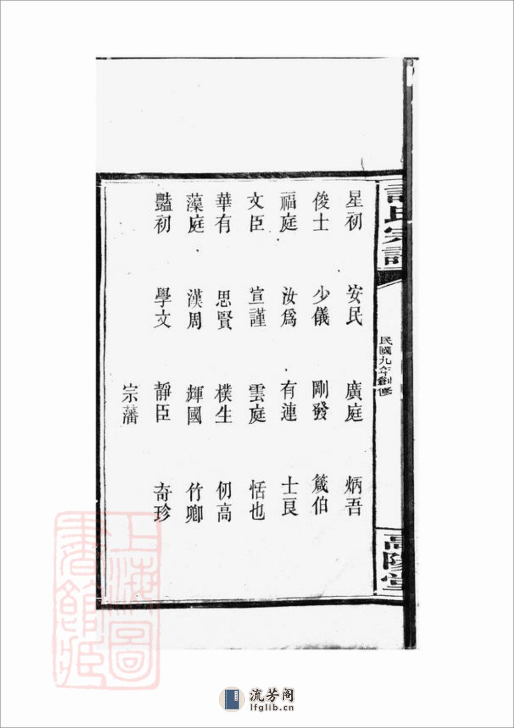 许氏宗谱：五十七卷，首一卷：[巴陵] - 第13页预览图
