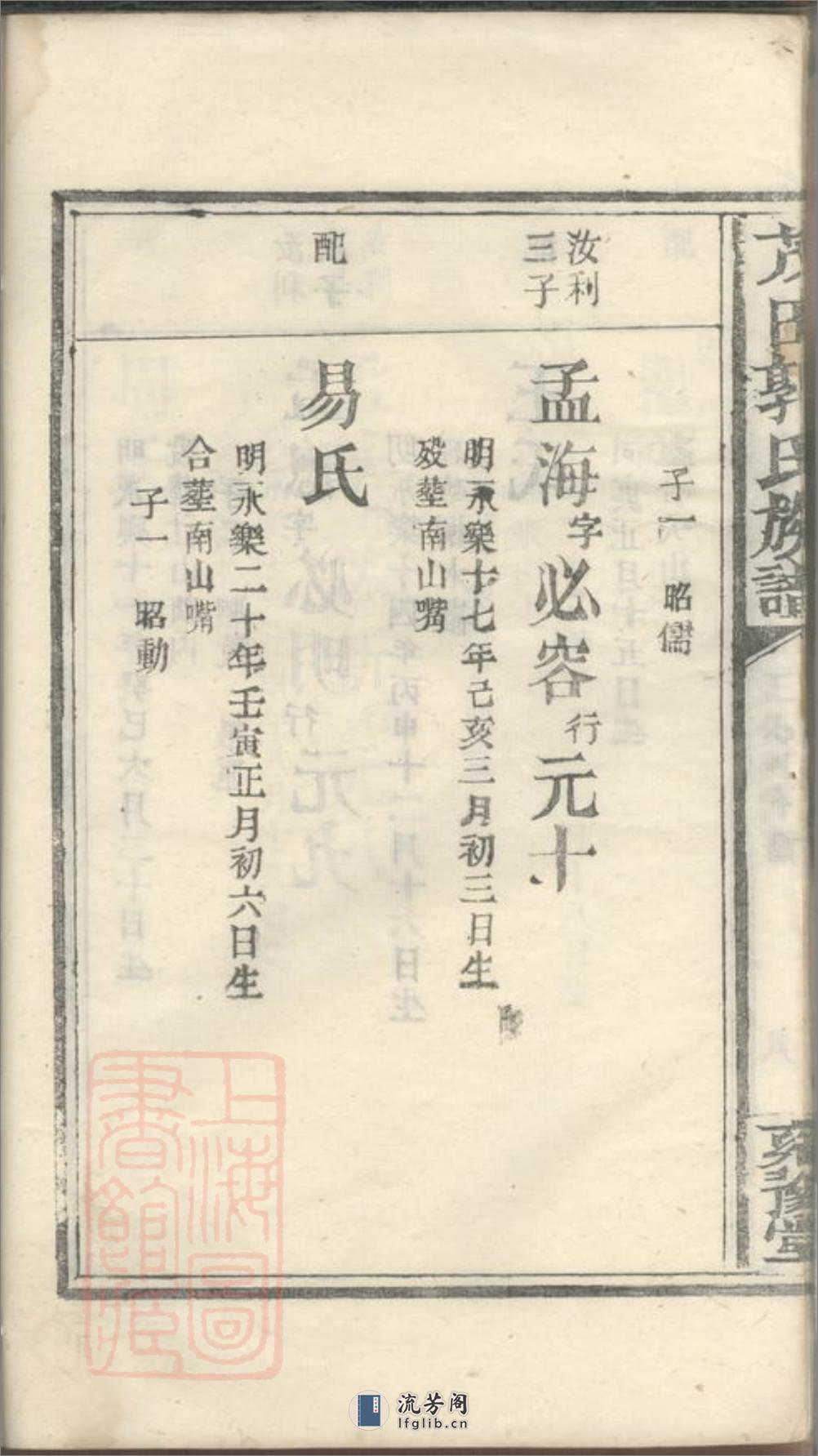 茂田郭氏族谱：不分卷：[醴陵] - 第17页预览图