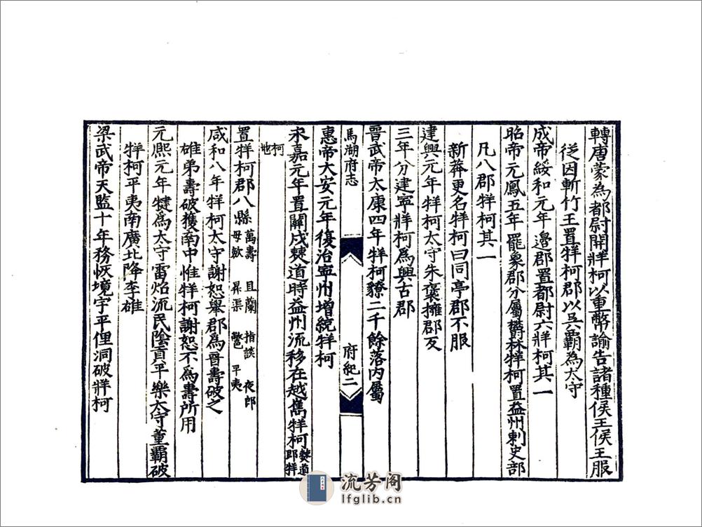 马湖府志（嘉靖） - 第14页预览图