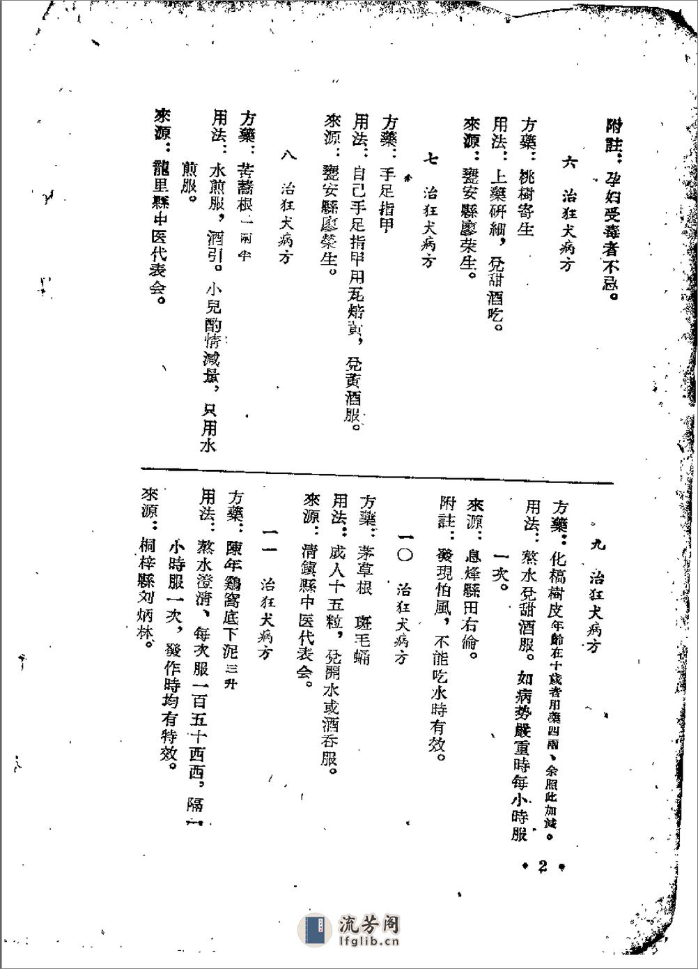 贵州省1956中医验方秘方第一册 - 第5页预览图