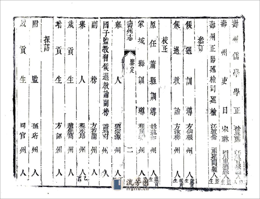 寿州志（乾隆） - 第14页预览图