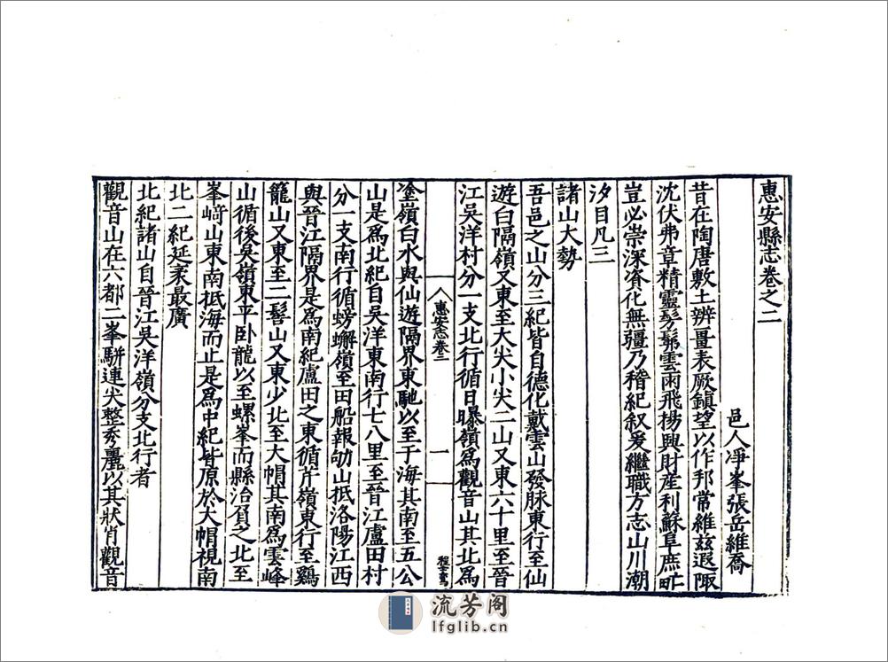 惠安县志（嘉靖） - 第14页预览图