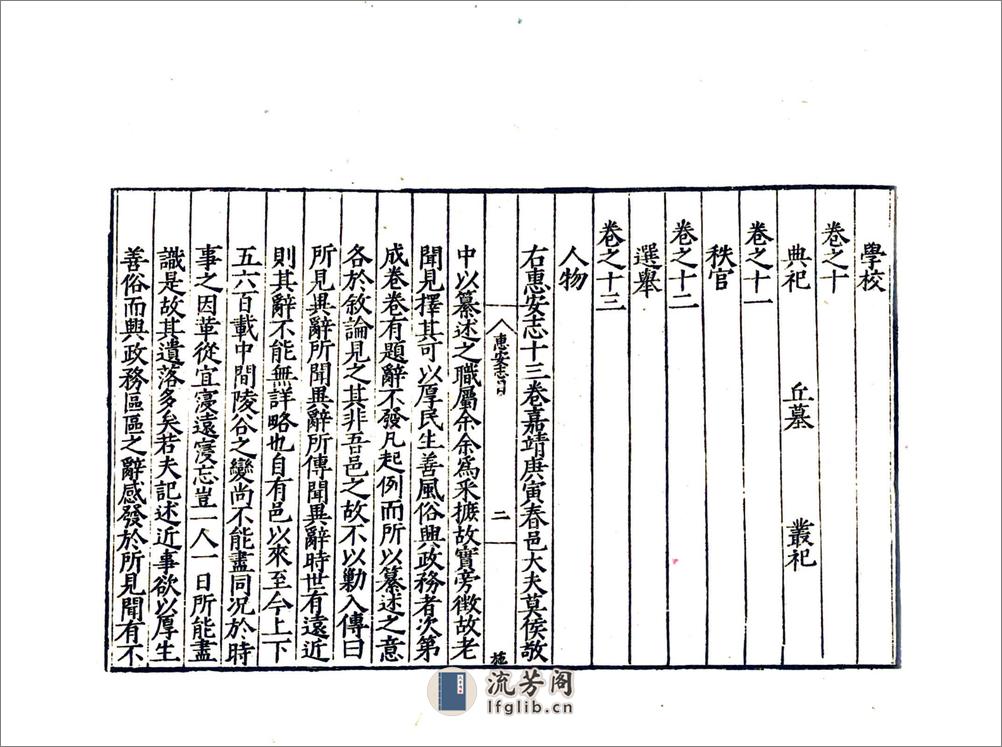 惠安县志（嘉靖） - 第6页预览图