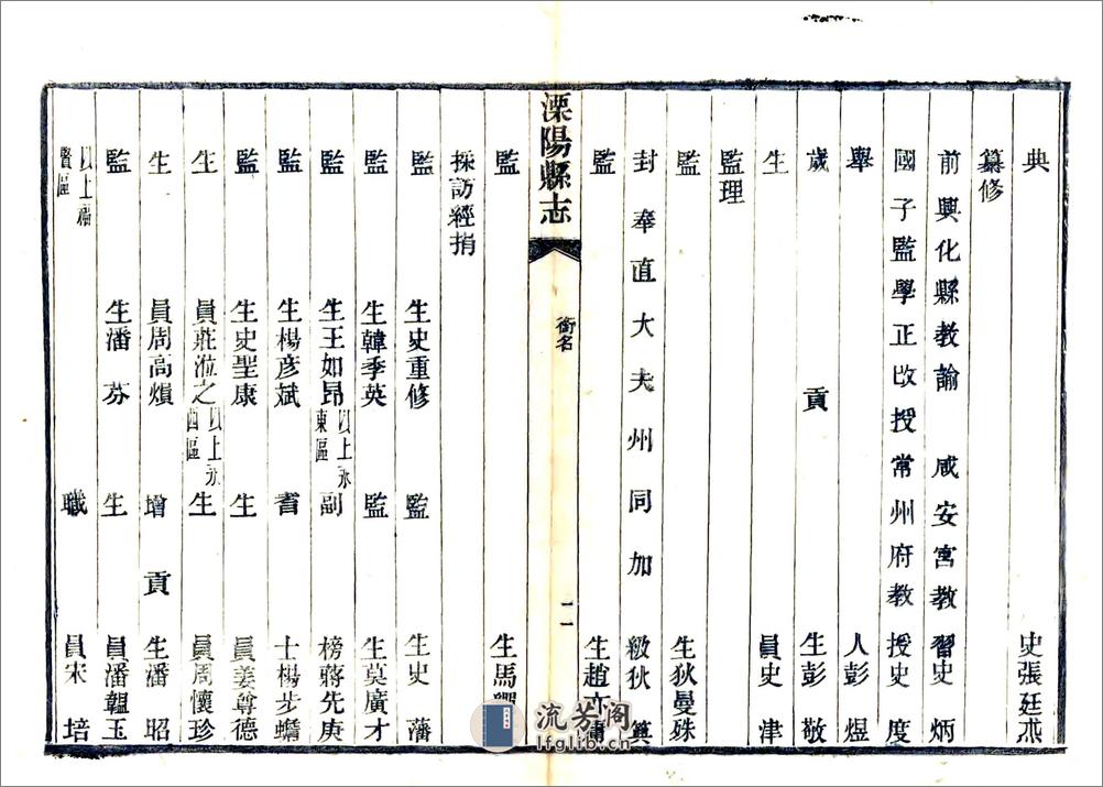 溧阳县志（嘉庆） - 第19页预览图