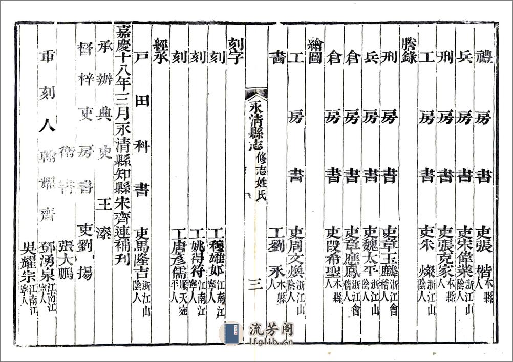 永清县志（乾隆嘉庆刻本） - 第7页预览图