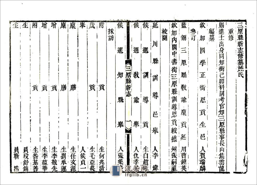 三原县新志（光绪民国补刻本） - 第8页预览图