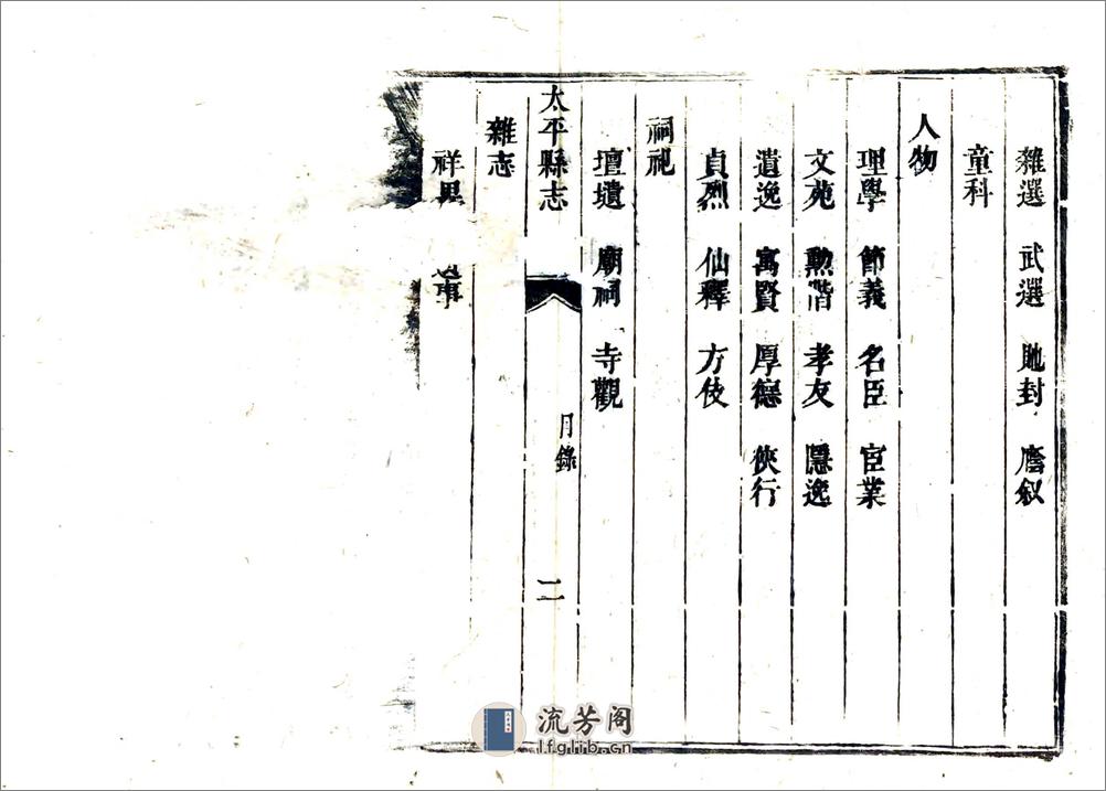 太平县志（康熙） - 第12页预览图