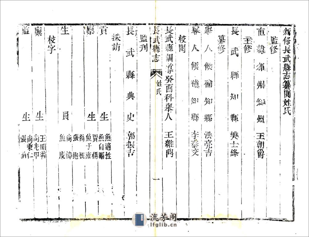 长武县志（乾隆） - 第19页预览图