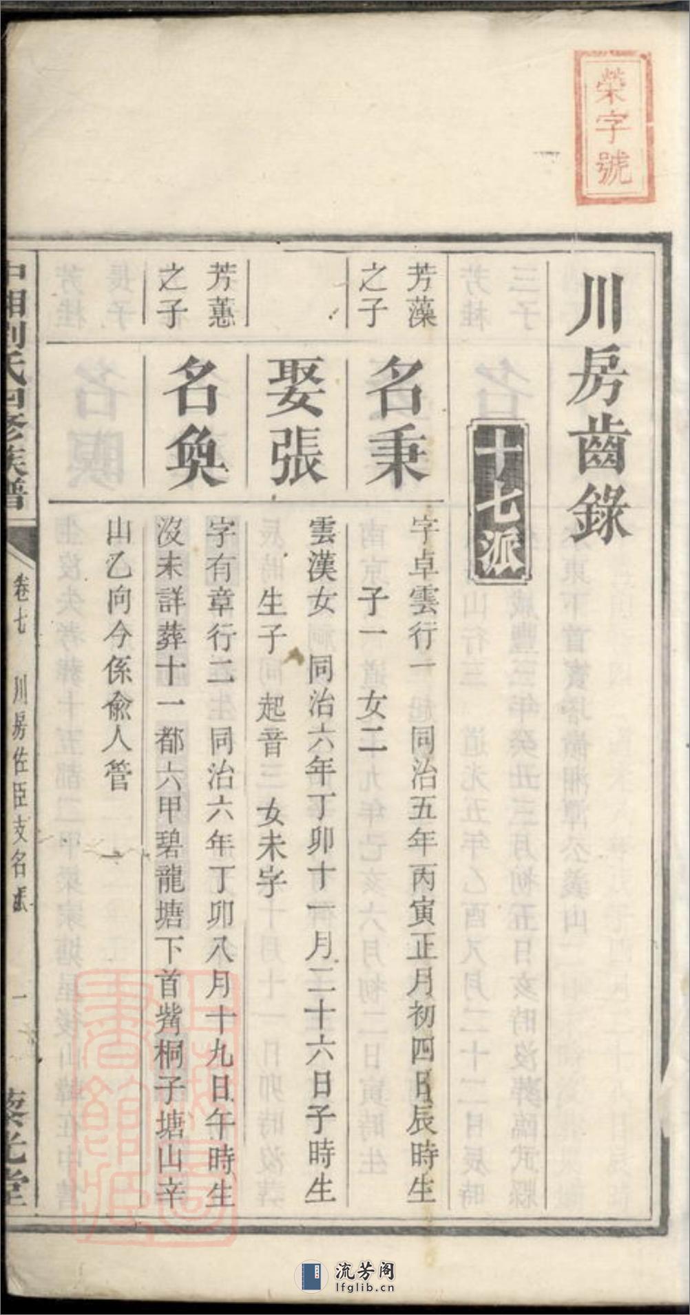 中湘刘氏四修族谱：[湘潭] - 第2页预览图