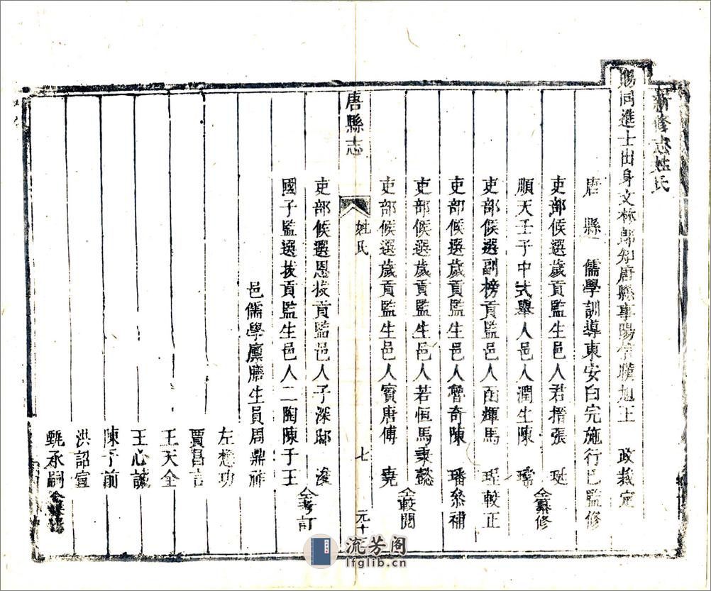 唐县新志（康熙） - 第18页预览图