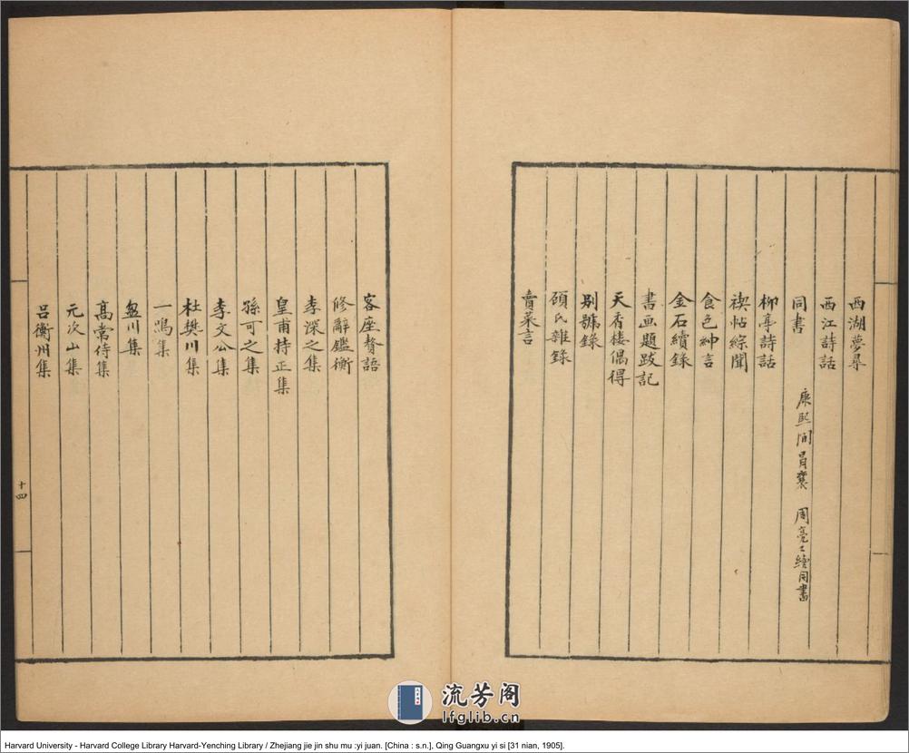 《浙江解進書目》一卷【清】王仁浚 清光緒31年（西元1905年） - 第17页预览图