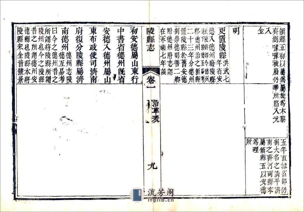 陵县志（道光） - 第10页预览图