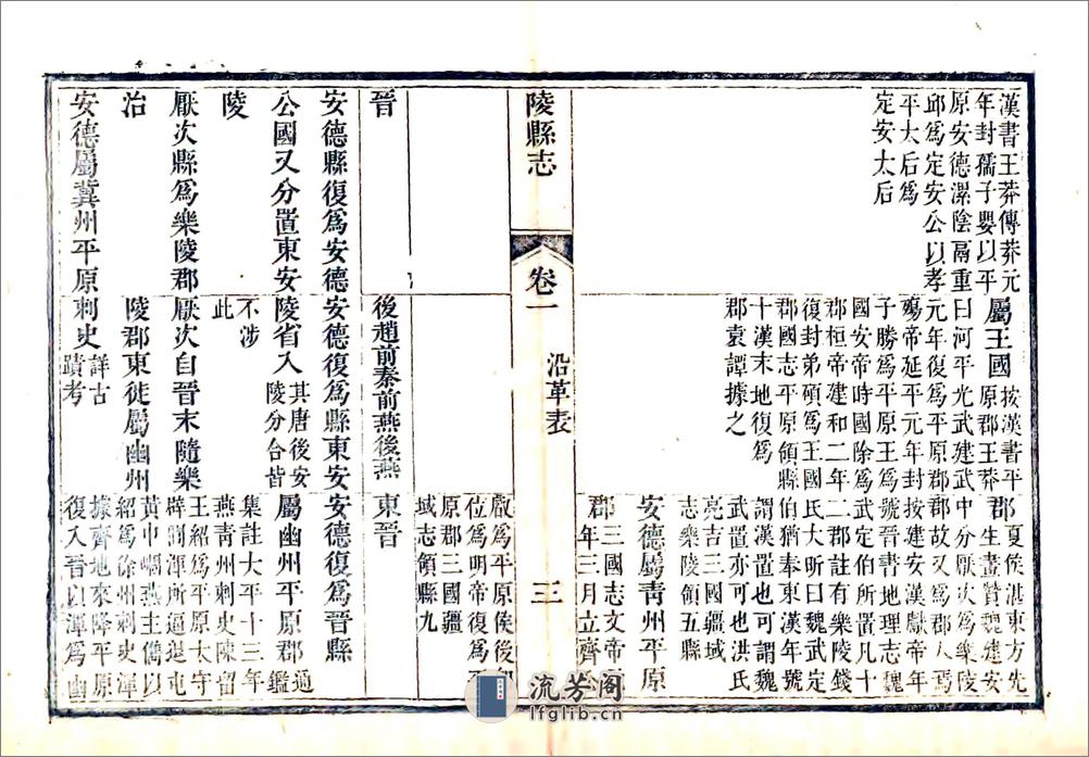 陵县志（道光） - 第4页预览图