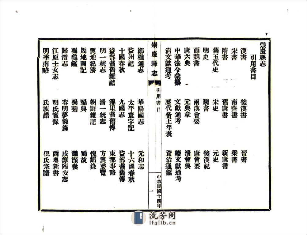 崇庆县志（民国） - 第5页预览图