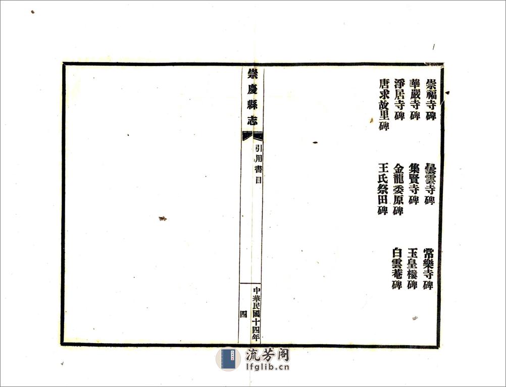 崇庆县志（民国） - 第8页预览图