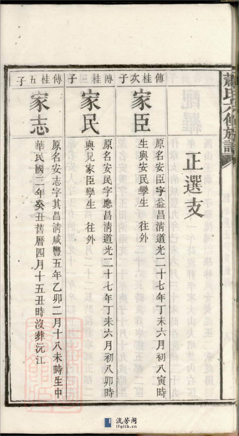 萧氏六修族谱：[湘潭] - 第18页预览图