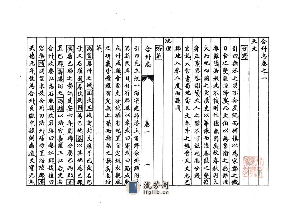 合州志（万历） - 第12页预览图