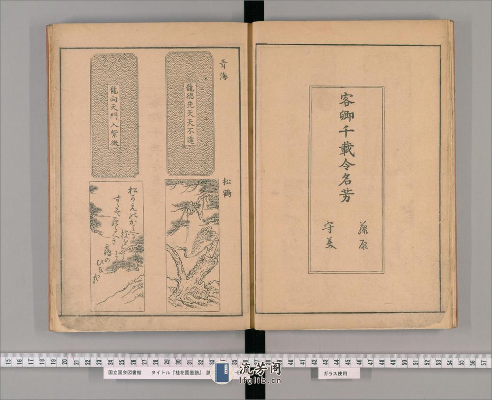 桂华园墨谱.藤原守美编.天明8年刊.1788年 - 第9页预览图