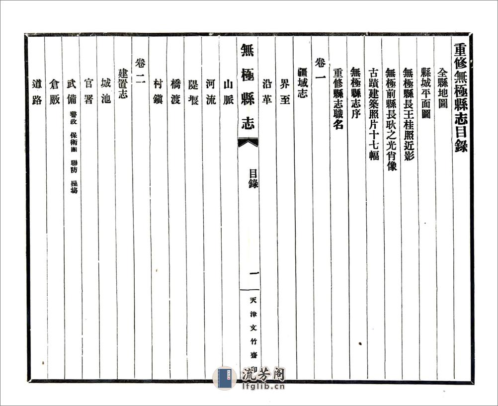 重修无极县志（民国） - 第2页预览图