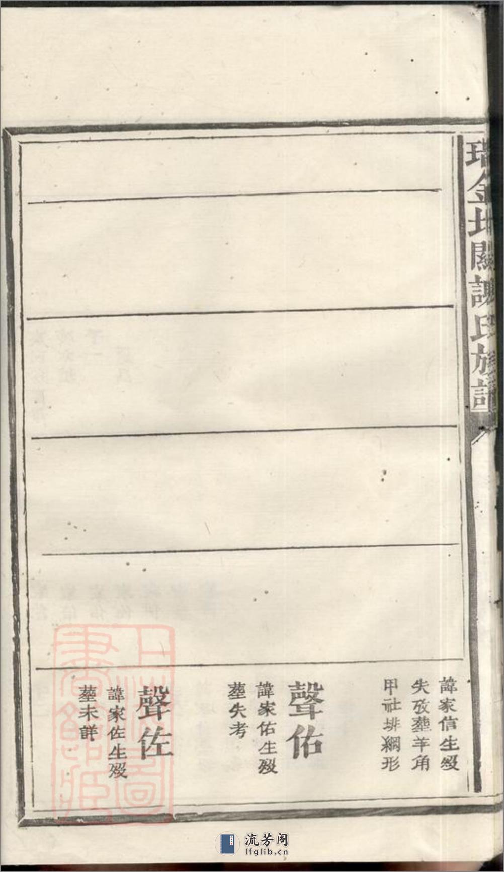 瑞金北关谢氏宗谱：不分卷：[江西瑞金] - 第17页预览图