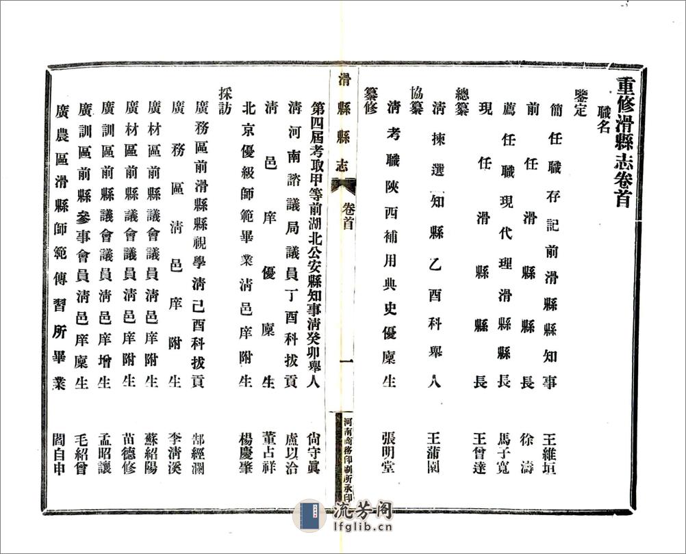 重修滑县志（民国） - 第14页预览图