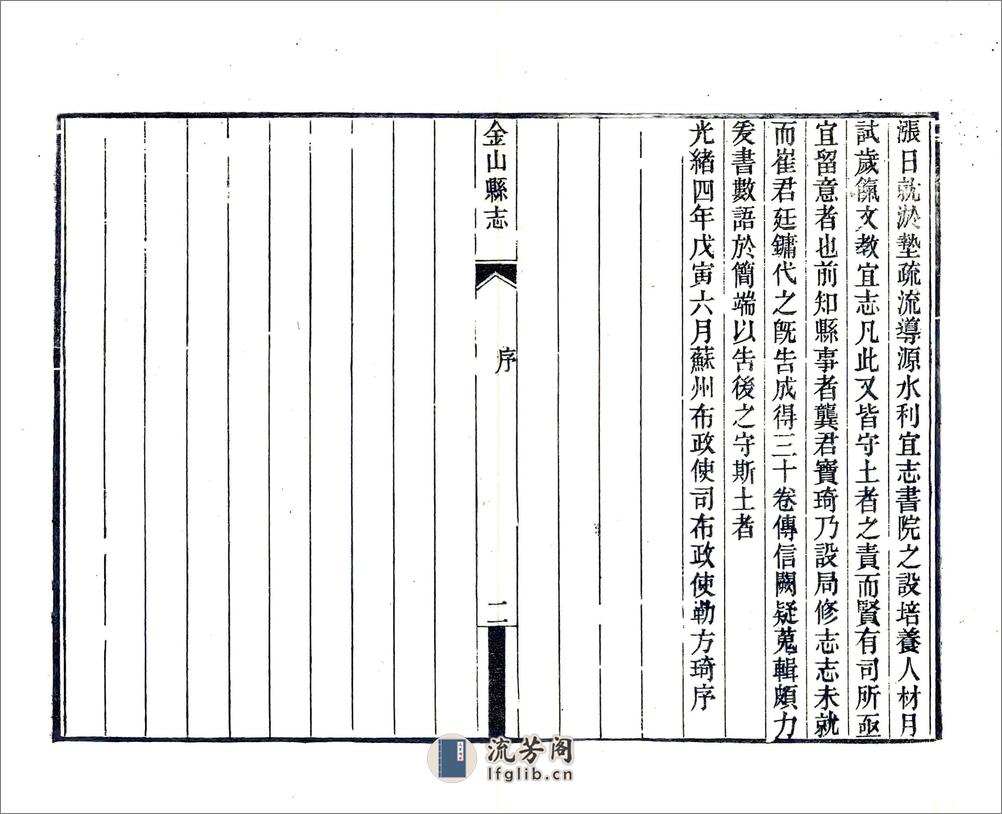 金山县志（光绪） - 第7页预览图