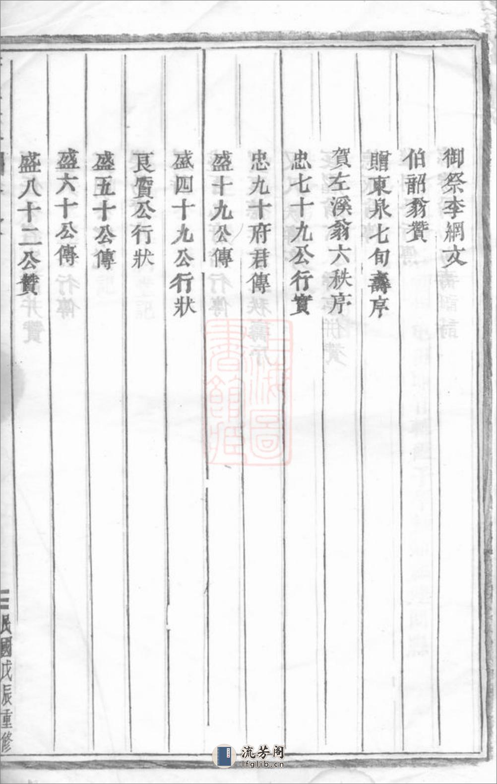 浦阳李氏宗谱：六卷 - 第6页预览图