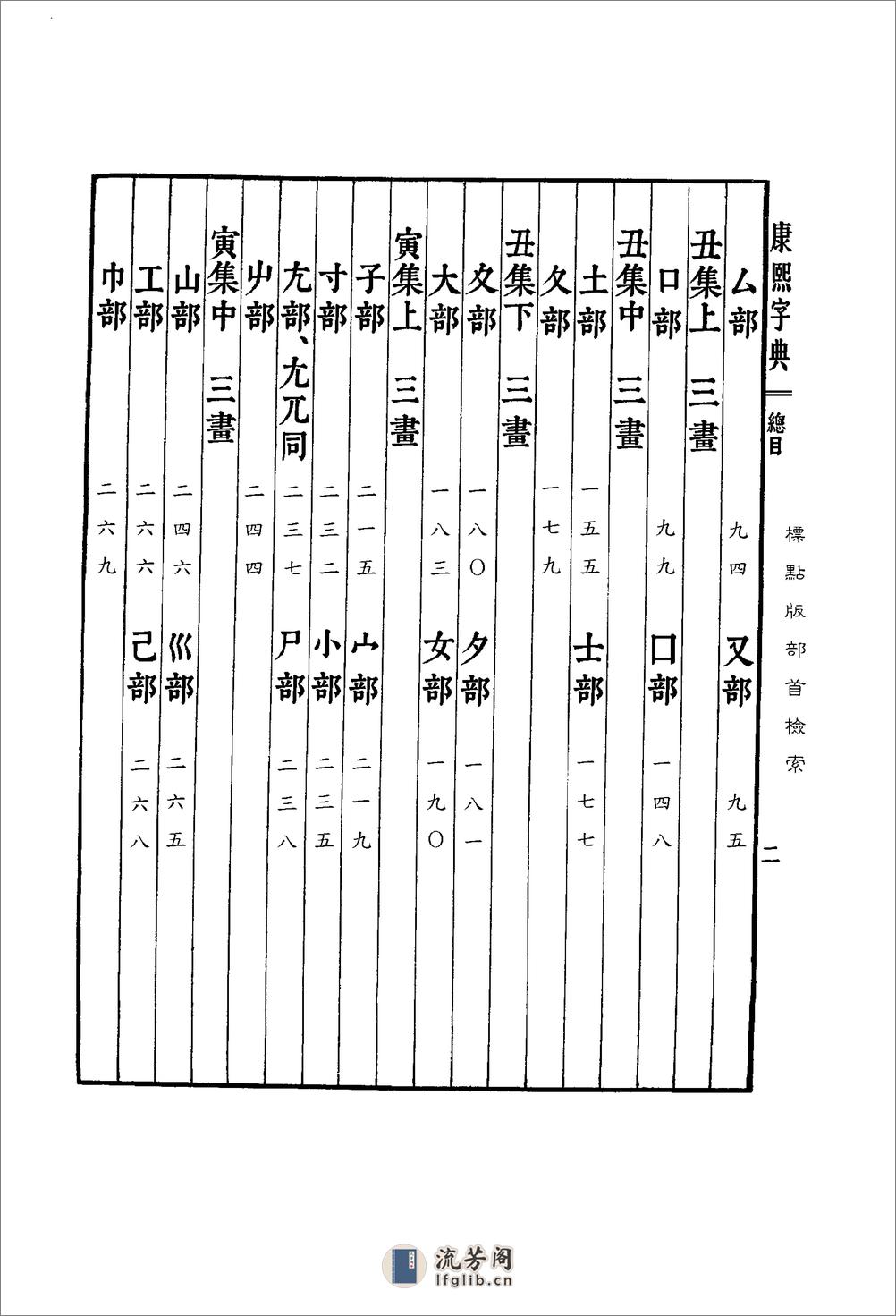 康熙字典--標點版-目錄 - 第2页预览图