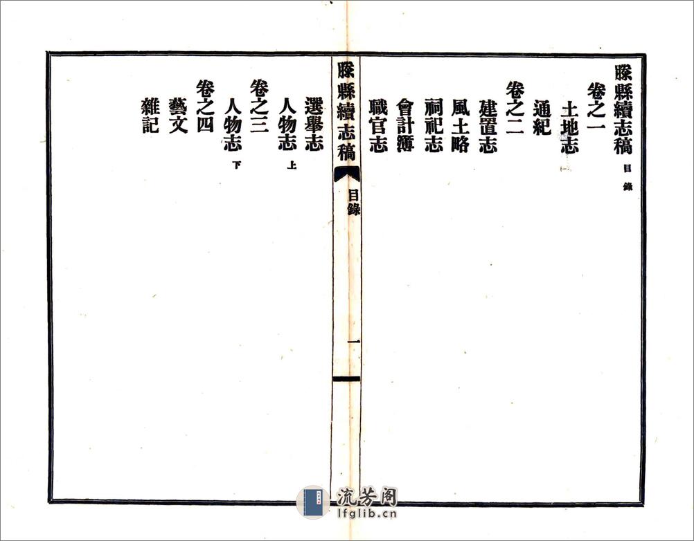 滕县续志稿（宣统） - 第4页预览图