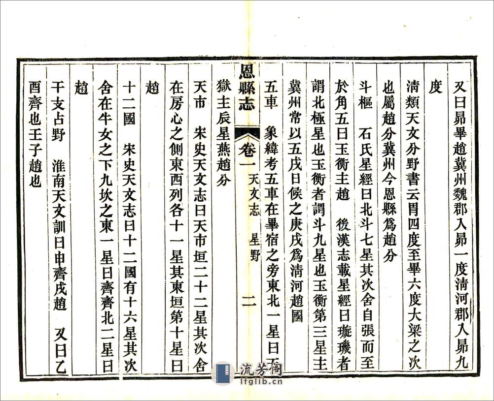 重修恩县志（宣统） - 第2页预览图