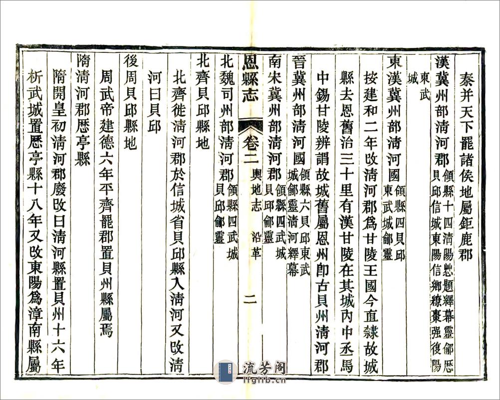 重修恩县志（宣统） - 第6页预览图