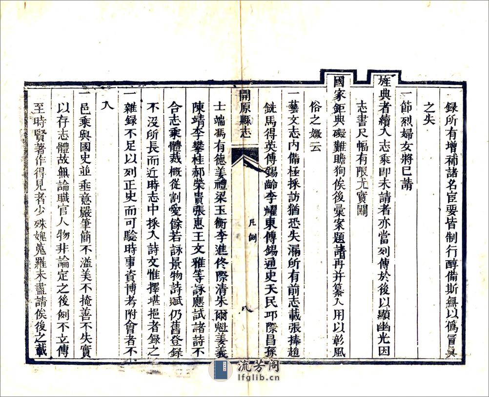开原县志（咸丰） - 第15页预览图