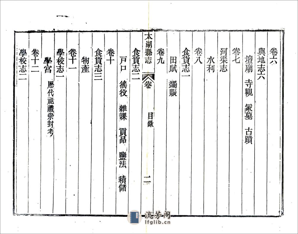 太湖县志（同治） - 第12页预览图